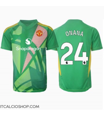 Manchester United Andre Onana #24 Portiere Terza Maglia 2024-25 Manica Corta